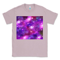 Lilac colorful abstract galaxy black and purple Classic Tee - TumblerDesignByShophia