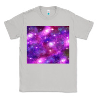 Moon Dust colorful abstract galaxy black and purple Classic Tee - TumblerDesignByShophia