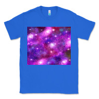 Colorful Abstract Galaxy Black And Purple Classic Tee | Teevron