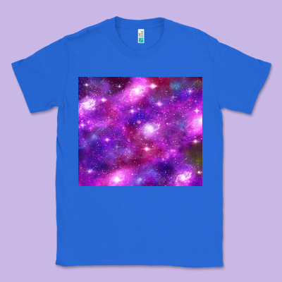 Colorful Abstract Galaxy Black And Purple Classic Tee Designed By Tumblerdesignbyshophia