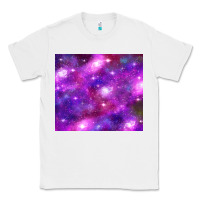 White colorful abstract galaxy black and purple Classic Tee - TumblerDesignByShophia