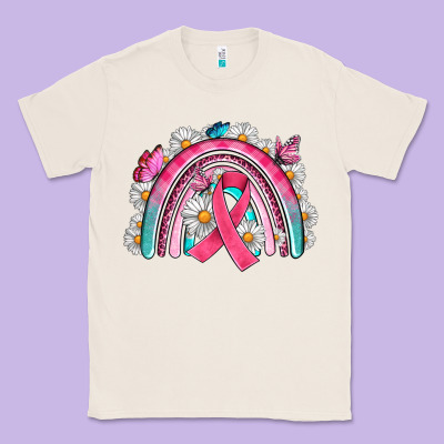 Breast Cancer Rainbow Classic Tee Designed By Artiststas