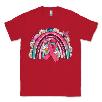Red Breast Cancer Rainbow Classic Tee - Artiststas