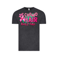 Vintage Black Chemo hair don't care Cancer Awareness Vintage Tee - HowdyJamesFarm