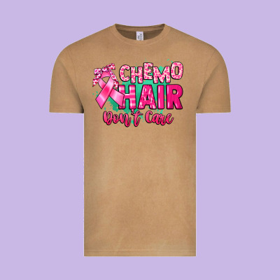 Chemo Hair Don't Care Cancer Awareness Vintage Tee Designed By Howdyjamesfarm