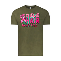 Vintage Olive Chemo hair don't care Cancer Awareness Vintage Tee - HowdyJamesFarm