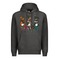 Charcoal Heather Hoppy Easter Premium Hoodie - CowhideDigitalArt