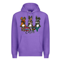 Purple Hoppy Easter Premium Hoodie - CowhideDigitalArt