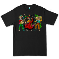 Black Mexican Skeletons Premium Tee - texasbilliewilder
