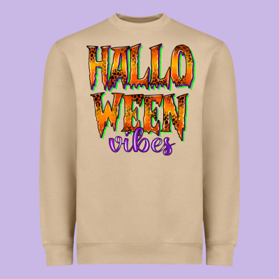 Halloween Vibes Heavyweight Sweatshirt Designed By Racoondesign
