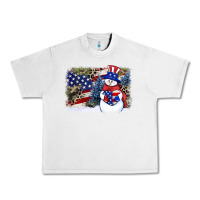 Lunar Rock Patriotic snowman background 4th of july Urban Heavy Tee - HowdyJamesFarm