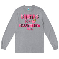 Heather Grey Thanks for tolerating me Valentine's Day Long Sleeve Tee - FaDigitalArtStudio