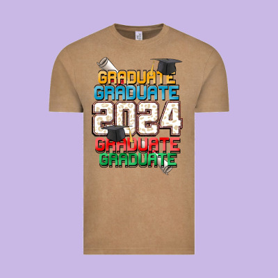 Graduate 2024 Vintage Tee Designed By Cowgirlartshop
