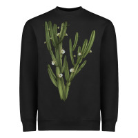 Black cereus jamacaru Heavyweight Sweatshirt - LillyAllenDesigns