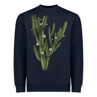 Navy cereus jamacaru Heavyweight Sweatshirt - LillyAllenDesigns