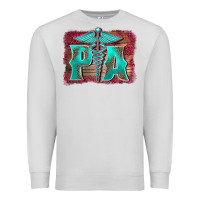 Dove Grey physician medical symbol assistant nurse background Premium Sweatshirt - BarkalooDesign