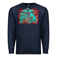 Navy physician medical symbol assistant nurse background Premium Sweatshirt - BarkalooDesign