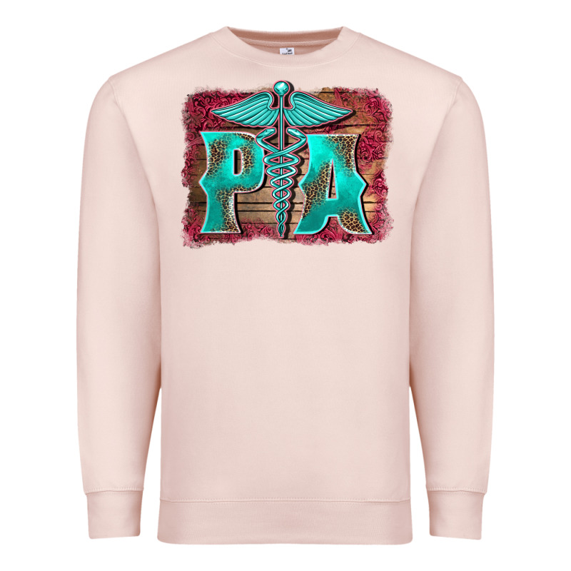 Physician Medical Symbol Assistant Nurse Background Premium Sweatshirt by BarkalooDesign | Teevron