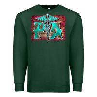Sports Green physician medical symbol assistant nurse background Premium Sweatshirt - BarkalooDesign