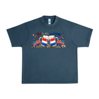 Midnight Navy red white and boozy libbey glass Urban Heavy Tee - RanaPortraitStore