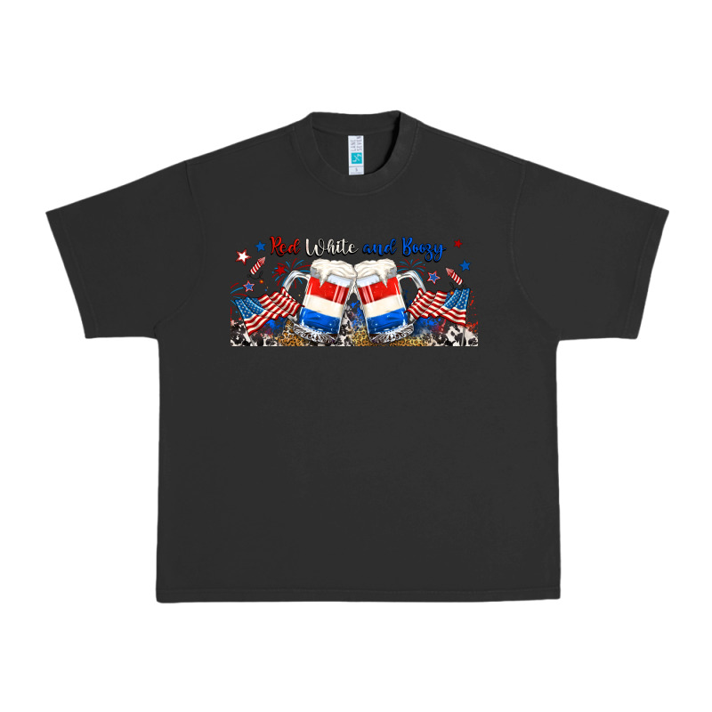 Red White And Boozy Libbey Glass Urban Heavy Tee by RanaPortraitStore | Teevron