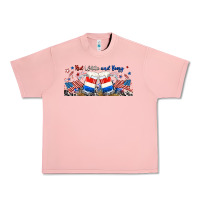 Salmon red white and boozy libbey glass Urban Heavy Tee - RanaPortraitStore