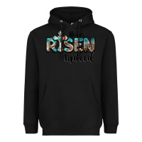 Black he is risen indeed Heavyweight Hoodie - BarkalooDesign