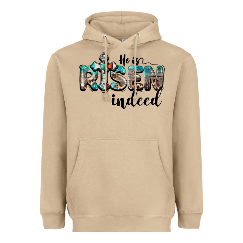 He Is Risen Indeed Heavyweight Hoodie by BarkalooDesign | Teevron