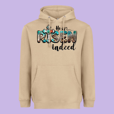 He Is Risen Indeed Heavyweight Hoodie Designed By Barkaloodesign