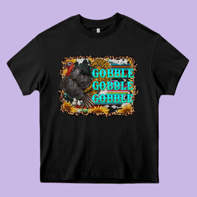 Gobble Gobble Gobble Heavy Core Tee Designed By Ranaportraitstore