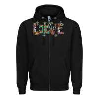 Black love autism awareness leopard cowhide Zipper Hoodie - Artiststas