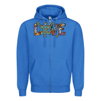 True Royal love autism awareness leopard cowhide Zipper Hoodie - Artiststas