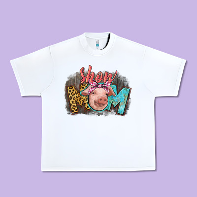 Show Mom Pig Urban Heavy Tee Designed By Cowgirlartshop