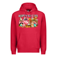 Cardinal Happy Easter Animal Farm Truck Premium Hoodie - CowhideDigitalArt