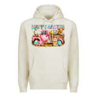 Oatmeal Heather Happy Easter Animal Farm Truck Premium Hoodie - CowhideDigitalArt