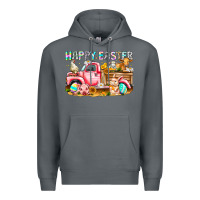 Rock Happy Easter Animal Farm Truck Premium Hoodie - CowhideDigitalArt
