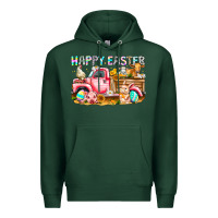 Sports Green Happy Easter Animal Farm Truck Premium Hoodie - CowhideDigitalArt