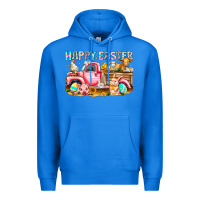 True Royal Happy Easter Animal Farm Truck Premium Hoodie - CowhideDigitalArt