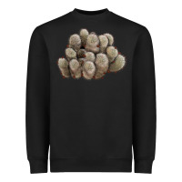 Black brown flowered cactus Heavyweight Sweatshirt - LillyAllenDesigns