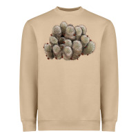Mushroom brown flowered cactus Heavyweight Sweatshirt - LillyAllenDesigns