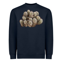 Navy brown flowered cactus Heavyweight Sweatshirt - LillyAllenDesigns