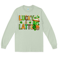 Matcha St. Patrick's Lucky a latte Long Sleeve Tee - OliviaCreatesArt
