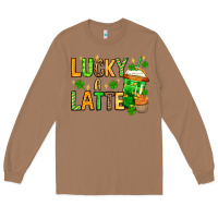 Toasted Coconut St. Patrick's Lucky a latte Long Sleeve Tee - OliviaCreatesArt