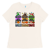 Bone hallothanksmas school bus Ladies Tee - texasbilliewilder