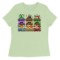 Matcha hallothanksmas school bus Ladies Tee - texasbilliewilder