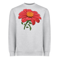Heather Grey del sol sunflower Heavyweight Sweatshirt - LillyAllenDesigns
