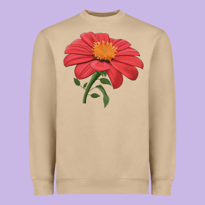 Del Sol Sunflower Heavyweight Sweatshirt Designed By Lillyallendesigns