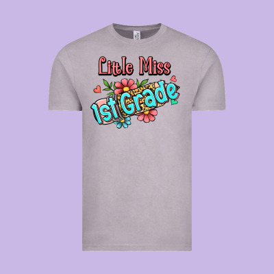 Little Miss First Grade Vintage Tee Designed By Jasminsmagicworld