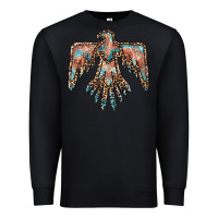 Black thunderbird leopard leather Premium Sweatshirt - BarkalooDesign