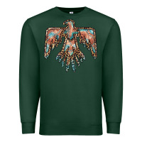 Sports Green thunderbird leopard leather Premium Sweatshirt - BarkalooDesign